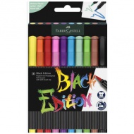 10-delni set barvnih flomastrov Faber-Castell: Black Edition