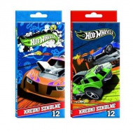 12-delni komplet barvnih svinčnikov Hot Wheels