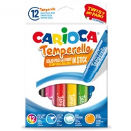 12-delni komplet barvnih tempera stickov pralni Carioca