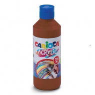 Akrilna barva Carioca, 250 ml, rjava