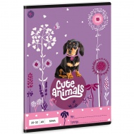 Ars Una: Cute Animals - Puppy zvezek z gladkimi listi A/5