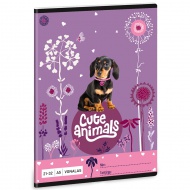 Ars Una: Cute Animals - Puppy zvezek z linijami A/5