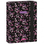 Ars Una: Pearl Blossom Black elastik mapica A/5