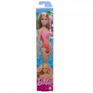 Barbie Beach lutka v roza barvi, s kopalkami s palmami - Mattel