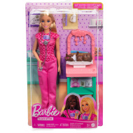 Barbie blondinka otroška zdravnica karierna lutka igralni set - Mattel