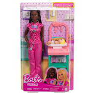 Barbie rjavolasa otroška zdravnica karierna lutka - Mattel