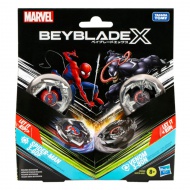 Beyblade X Marvel Collab: Venom vs. Spider-Man 3-60F X Venom 3-80N igralni set - Hasbro