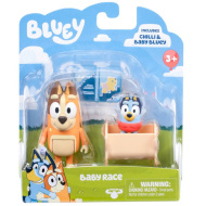 Bluey: Dvojni paket figuric - Baby Bluey in Chilli