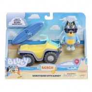 Bluey: Igrača set za plažo Quad z figurico Bandit