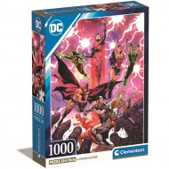 DC Comics: Liga pravice sestavljanka 1000 kosov Compact puzzle 50x70cm - Clementoni