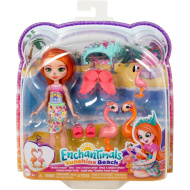 Enchantimals: Igralni set družine Florinda flamingo - Mattel