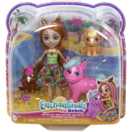 Enchantimals: Sunshine Beach Pensee Pony in družinski komplet figuric - Mattel