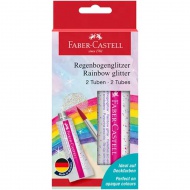 Faber-Castell: Bleščeče lepilo v barvah mavrice 2x12ml