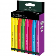 Faber-Castell: Textliner 38 Set za označevanje besedila s fluorescentnimi barvami, 8-delni komplet