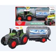 Fendt Farm traktor z mlečnim priklopnikom 26cm - Dickie Toys