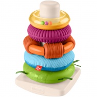 Fisher-Price: Senzorični Rock-A-Stack™ piramida obročev - Mattel