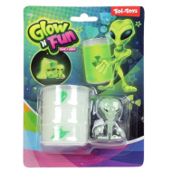 Glown Fun Slime Alien: Fluorescenčna sluz v oljnem sodu z vesoljčkom figurico