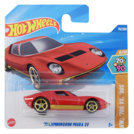 Hot Wheels: 1971 Lamborghini Miura SV rdeč avtomobilček 1/64 - Mattel