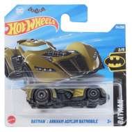 Hot Wheels: Batman Arkham Asylum Batmobile zlato-rumeni avtomobilček 1/64 - Mattel