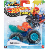 Hot Wheels Monster Trucks: Avto, ki spreminja barvo - Duck N Roll - Mattel