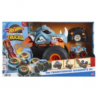 Hot Wheels Monster Trucks: Daljinski upravljalnik za preoblikovanje Rhinomite - Mattel