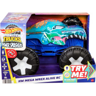 Hot Wheels Monster Trucks: Interaktivni daljinsko vodeni Mega Wrex monster avto - Mattel