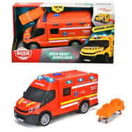 Iveco rdeči reševalni avto s svetlobo in zvokom 18 cm - Dickie Toys