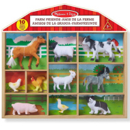 Kmetijske živali 10-delni komplet figuric v leseni škatli - Melissa &amp; Doug