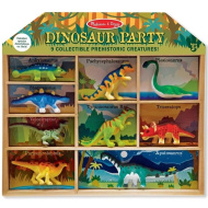 Komplet 9 dinozavrov v leseni škatli - Melissa &amp; Doug