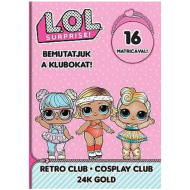 L.O.L. Surprise! - Predstavljamo klube! - Retro, Kostum, 24-karatno zlato nalepkasta delovna knjiga