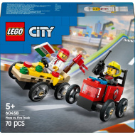 LEGO® City: Picerija proti gasilskemu vozilu, dirkalni paket (60458)