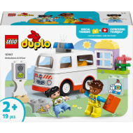 LEGO® DUPLO®: Reševalno vozilo in reševalec (10447)