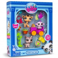 Littlest Pet Shop: 3-delni komplet figuric, serija 1 - Safari