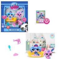 Littlest Pet Shop: Petfluencers kuža in zajček 2-delni komplet figuric - Super salon 2. serija