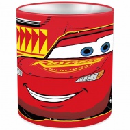 Luna: Disney Cars - Lightning McQueen valjasta kovinska namizna posoda za pisalne potrebščine 10x11cm