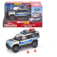 Majorette: Kovinski policijski avto Land Rover s svetlobnimi in zvočnimi učinki 12 cm - Simba Toys