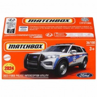 Matchbox: Papirnata škatla 2023 Ford Police Interceptor Utility avtomobilček 1/64 - Mattel