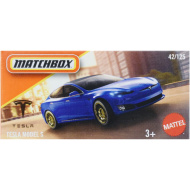 Matchbox: Papirnata škatla Tesla Model S modri avtomobilček 1/64 - Mattel