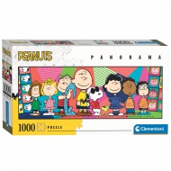 Peanuts: Snoopy in ekipa 1000 kosov panorama puzzle - Clementoni