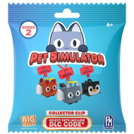 Pet Simulator: Zbirateljska minifigura presenečenja z obeskom, serija 2, različne vrste, 1 kos