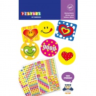 PlayBox: Dekorativni Smile in emoji nalepke, paket 3 let, 1000 kosov