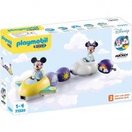 Playmobil 1.2.3 &amp; Disney: Mickey in Minnie miška z letalom (71320)