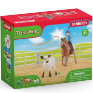 Schleich: Farm World - Tekmovanje z lasom s kavbojko igralni set (42577)