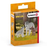 Schleich: Wild Life - Volkova mati z mladiči figura set (42472)