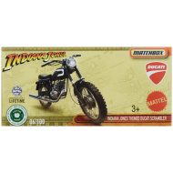 Škatlica: Papirnata škatla z motivom Indiana Jones Ducati Scrambler motor 1/64 - Mattel