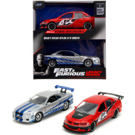 Smrtonosna dirka: Mitsubishi Lancer Evolution IX in Nissan Skyline GT-R (BNR34) 2-delni paket v merilu 1/32 - Jada Toys