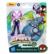 Spidey in njegovi čudoviti prijatelji: Rhino dino in Ghost Spider akcijska figura set - Hasbro