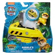 Tačke na patrulji: Jungle Pups Rubble minifigura z nosorogovim vozilom - Spin Master