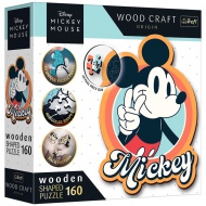 Wood Craft: Disney - Retro Mickey Mouse 160 kos premium lesena sestavljanka - Trefl