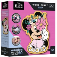 Wood Craft Junior: Disney Minnie miška svet lesena sestavljanka 50 kosov - Trefl